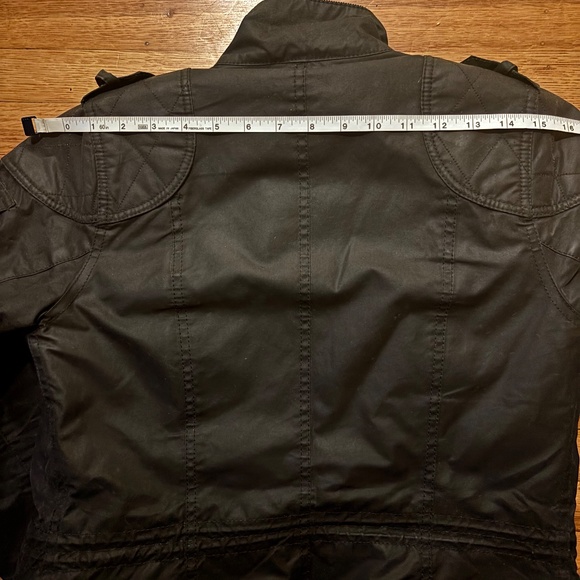 BARBOUR - Waxed Cotton Jacket Size US 4 Black EUC - Picture 12 of 13